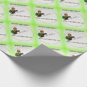 Cadeau geschenk chirurg kunstenaar Birthday Cadeaupapier (Hoek)