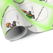 Cadeau geschenk chirurg kunstenaar Birthday Cadeaupapier (Rol Hoek)