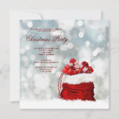 Cadeau Gevulde Santa Sack Kerst Kaart (Voorkant)