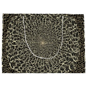 CADEAU GOUD EN ZWART  GROOT Cadeaupapier zakje (Achterkant)