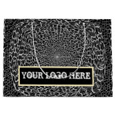 CADEAU GOUDE ZWARTE ZILVEREN  GROOT Cadeaupapier Cadeauzakje (Voorkant)