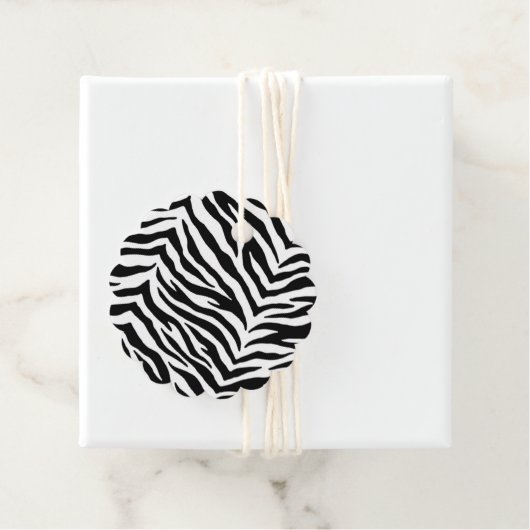 Cadeau-Gunst Tags-Zebrastrepen Bedankjes Labels (In situ)