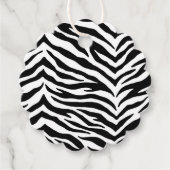 Cadeau-Gunst Tags-Zebrastrepen Bedankjes Labels (Voorkant)
