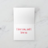 Cadeau Hartjes Valentijn Feestdagen Kaart (Binnen)