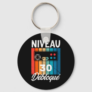 Cadeau Homme 30 ANS Anniversaire Gamer Niveau 30 H Sleutelhanger