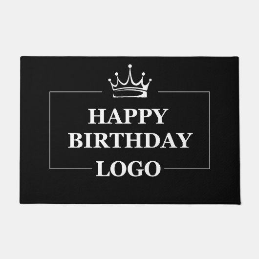 Cadeau-idee, gepersonaliseerde verjaardagsaangepas deurmat (Voorkant)