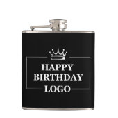 Cadeau-idee, gepersonaliseerde verjaardagsaangepas heupfles (Voorkant)