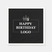 Cadeau-idee, gepersonaliseerde verjaardagsaangepas servet (Voorkant)