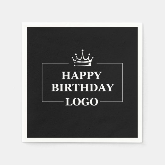 Cadeau-idee, gepersonaliseerde verjaardagsaangepas servet (Voorkant)