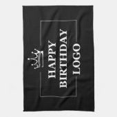 Cadeau-idee, gepersonaliseerde verjaardagsaangepas theedoek (Verticaal)
