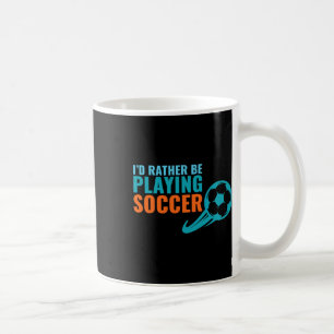 Cadeau-idee voetbal - Liever voetbal spelen Leuk Koffiemok