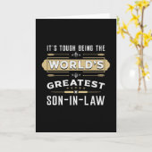 Cadeau-idee voor beste schoonzoon kaart (Gele Bloem)