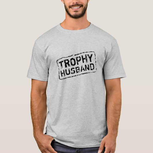Cadeau idee voor bruidegom | Trofee Echtgenoot t s T-shirt (Voorkant)