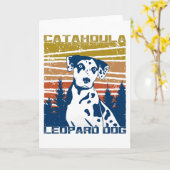Cadeau-idee voor Catahoula Luipaardhond Kaart (Gele Bloem)