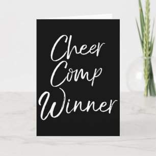 Cadeau-idee voor cheerleader competitie team Cheer Kaart