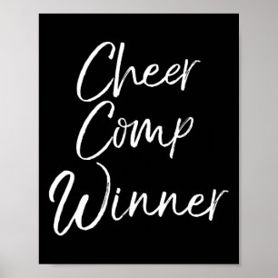 Cadeau-idee voor cheerleading competitieteam Cheer Poster