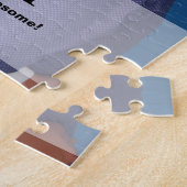 Cadeau Idee voor DAD gepersonaliseerde papa foto Legpuzzel (Zijkant)