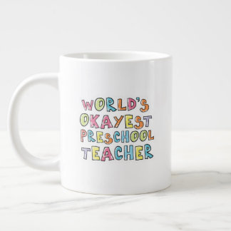 Cadeau-idee voor de okéste kleuterleerkracht ter w grote koffiekop