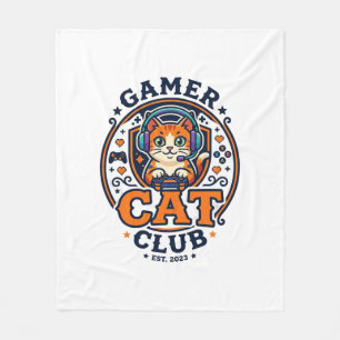 Cadeau-idee voor gamerkat kattenmoeder - Gamer Cat Fleece Deken