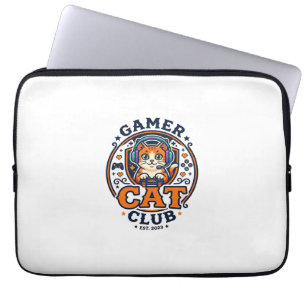 Cadeau-idee voor gamerkat kattenmoeder - Gamer Cat Laptop Sleeve