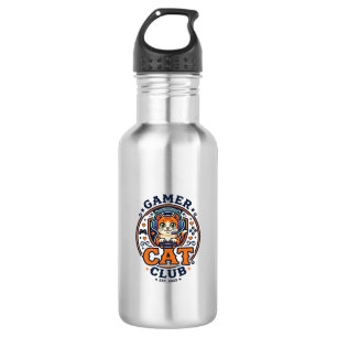 Cadeau-idee voor gamerkat kattenmoeder - Gamer Cat Waterfles