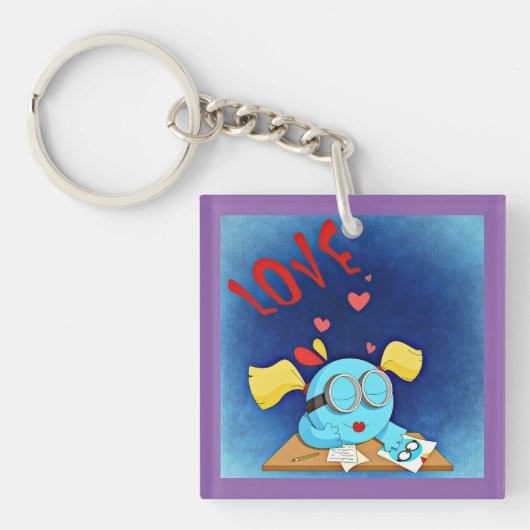 Cadeau-idee voor geheime verliefdheid voor jongen  sleutelhanger (Voorkant)