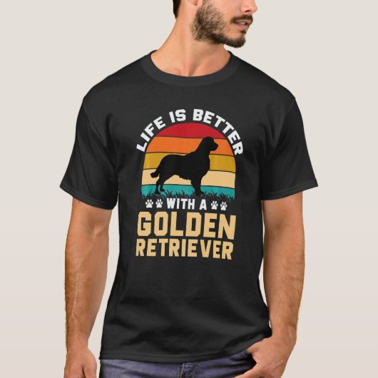 Cadeau idee voor hondenliefhebber - het leven is b t-shirt (Voorkant)