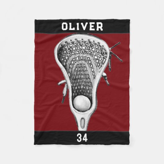 Cadeau-idee voor Lacrosse Fleece Deken (Voorkant)