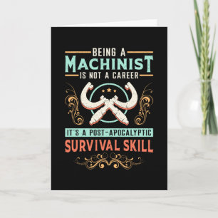 Cadeau-idee voor mechanische CNC-machinebankwerker Kaart