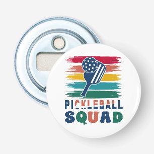 Cadeau-idee voor pickleball-spelers button flesopener