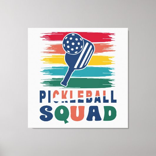 Cadeau-idee voor pickleball-spelers canvas afdruk (Voorkant)