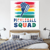 Cadeau-idee voor pickleball-spelers canvas afdruk (Insitu (Slaapkamer))