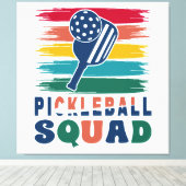 Cadeau-idee voor pickleball-spelers canvas afdruk (Insitu (Houten vloer))