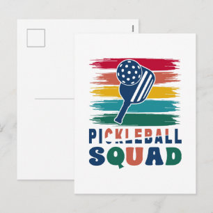 Cadeau-idee voor pickleball-spelers feestdagenkaart