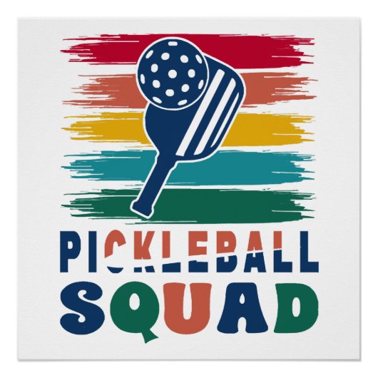 Cadeau-idee voor pickleball-spelers perfect poster (Voorkant)