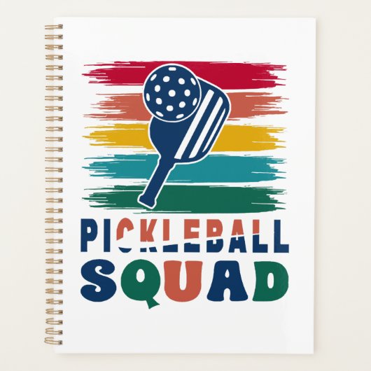 Cadeau-idee voor pickleball-spelers planner (Voorkant)