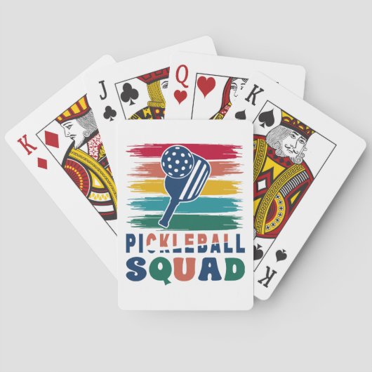 Cadeau-idee voor pickleball-spelers pokerkaarten (Achterkant)