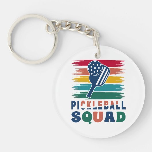 Cadeau-idee voor pickleball-spelers sleutelhanger (Voorkant)