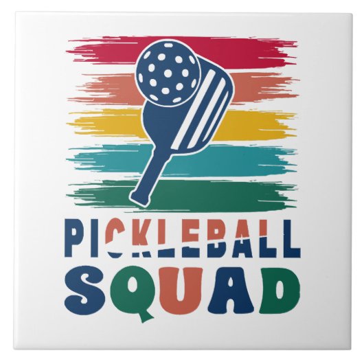 Cadeau-idee voor pickleball-spelers tegeltje (Voorkant)