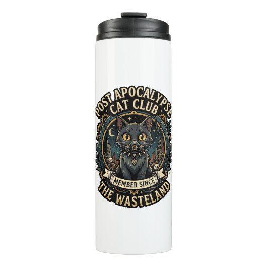 Cadeau-idee voor post-apocalyps kattenvader - Post Thermosbeker (Voorkant)