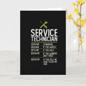 Cadeau-idee voor servicemonteur kaart (Gele Bloem)