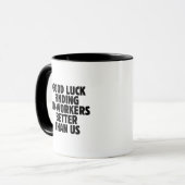 Cadeau-idee voor vertrekkende collega, Grappig col Mok (Voorkant links)