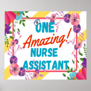 Cadeau-idee voor waardering verpleegkundige assist poster