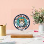 Cadeau-idee voor wetenschap nerd kat kat moeder - acryl bord (Huwelijk)