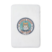 Cadeau-idee voor wetenschap nerd kat kat moeder - badmat (Voorkant Verticaal)
