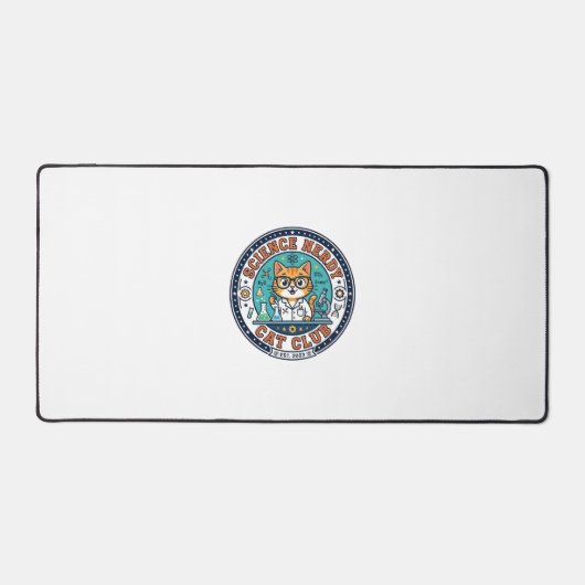 Cadeau-idee voor wetenschap nerd kat kat moeder - bureaumat (Voorkant)