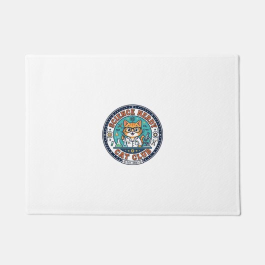 Cadeau-idee voor wetenschap nerd kat kat moeder -  deurmat (Voorkant)