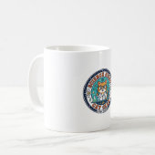 Cadeau-idee voor wetenschap nerd kat kat moeder - koffiemok (Voorkant links)