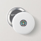 Cadeau-idee voor wetenschap nerd kat kat moeder - ronde button 5,7 cm (Voorkant /achterkant)