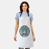 Cadeau-idee voor wetenschap nerd kat kat moeder - schort (Gedragen)